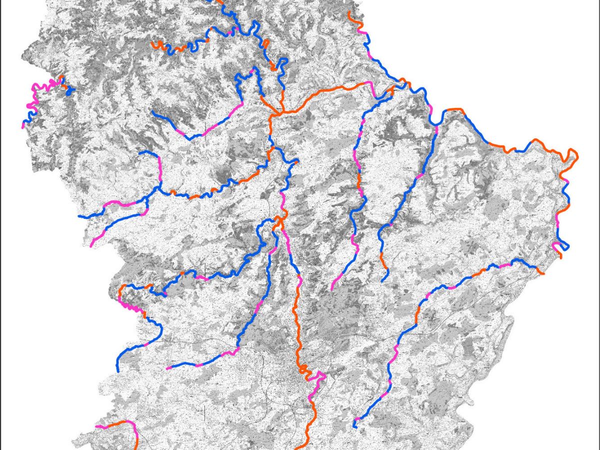 Cartes des zones inondables au Luxembourg